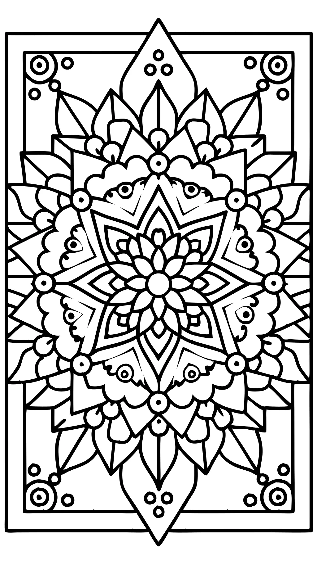 square coloring page